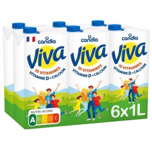 Viva Lait, 1.2% MG et 2.7% Lactose, Brique 6x1L - Lait, Boissons Végétales, Laits Lactés - L'Unité (LE GRAND MARCHE DE FRANCE, neuf)