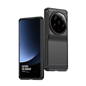 Wookfiss Coque pour Xiaomi 13 Ultra Cover [Anti-Choc Air Cushion][Texture Fibre de Carbone ] Anti-Choc Silicone Housse Etui pour Xiaomi 13 Ultra Bumper Housse Etui de Protection Souple Case (Wookfiss, neuf)