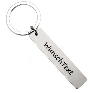 Porte-cl&eacute;s grav&eacute;s personnalis&eacute;s, porte-cl&eacute;s de voiture avec num&eacute;ro de t&eacute;l&eacute;phone, cadeaux pour couples, hommes et femmes, No&euml;l (CHENZHUSHANGMAO, neuf)