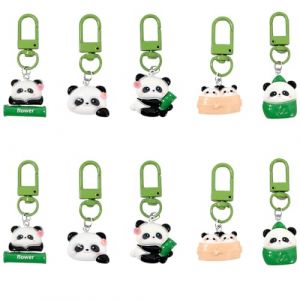 Teegxddy 10 pi&egrave;ces Porte cl&eacute; Panda D&eacute;coration Porte-cl&eacute;s,lot Porte cl&eacute;,Cadeaux pour Les Enfants (Teegxddy, neuf)