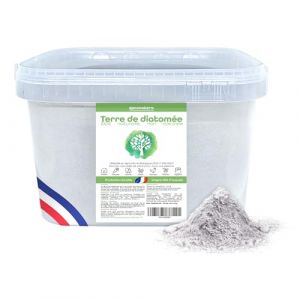 NOVATERA - Terre de Diatomée 100% Naturelle & Française - Ultrapure, Non Calcinée, Ecocert - Entretien, Jardin, Animaux, Élevage, Agriculture Biologique - Seau, 2,5kg (NOVATERA, produits écologiques et durables AB, neuf)
