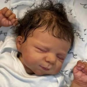 Zero Pam Bebe Reborn Fille Bebe Reborn Réaliste Poupee Reborn Fille Poupon Noir Africaine Dormir comme Un Vrai Bébé Jouets pour Filles avec Accessoires (KRT-DOLLS, neuf)