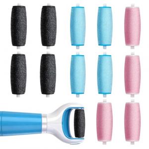 12 Pi&egrave;ces Rouleaux de Remplacement, Recharge Rapeuse Electrique pour Scholl, 1 Types de Rugosit&eacute; Rouleaux Pieds pour Pedicure Pi&eacute;d Electrique,Rape Pi&eacute;ds,Soins des Pi&eacute;ds Sains (Fantasyon, neuf)