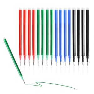 Lot de 16 Eecharges Effa&ccedil;ables pour Stylos Pilot FriXion Ball, 0,7 mm Recharges de Rechange Effa&ccedil;ables Pointe Moyenne Stylo Gel Effa&ccedil;able pour Pilot FriXion Ball Clicker Eberhard Faber (4 couleurs) (FengShuL, neuf)