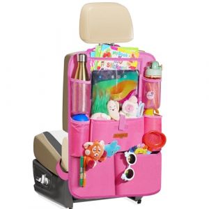 SURDOCA Organisateur Voiture Enfant pour Tablette 11 Pouces,Rangement Voiture avec 8 Poches,Protection Siege Voiture Enfant,Support Tablette Voiture,jeux voiture enfant voyage,Accessoires Auto (Surdoca-EU, neuf)