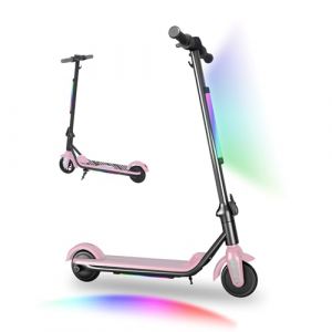 Urbanvoy Trottinette &eacute;lectrique pour Enfants 6-12 Ans, 6" Scooter &eacute;lectrique Enfant, Double Vitesse, avec &eacute;cran LED et n&eacute;ons, Frein &eacute;lectronique et autonomie de 5-8 km (Rose) (URBAN CYCLE TECHNOLOGIES LTD, neuf)