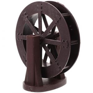 ELAYARD Roue &agrave; Eau D&eacute;corative pour Aquarium et Rocaille Plastique Stable 135 CM Accessoire DIY pour D&eacute;cor Miniature Int&eacute;rieur Fontaine D&rsquo;Int&eacute;rieur D&eacute;coration Paisible et Compacte (Heyyii, neuf)