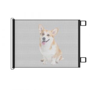 Barrière pour Chien Rétractable - Barrière Escamotable en Filet | Clôture Ajustable sans Perçage pour Chiens Chats - Escaliers Extérieurs Terrasses Jardins Piscine Entrées Intérieur Extérieur (zenxucheng5549, neuf)