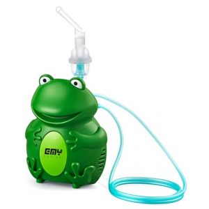 E.M.Y. Design MISTER FROGGY A&eacute;rosol pour enfants et adultes, &eacute;quip&eacute; d'un puissant compresseur pour un traitement rapide. Deux masques ergonomiques et ensemble complet d'accessoires inclus. Pour tous (Shopping.Lovers, neuf)