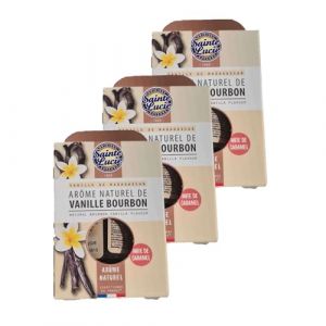 Sainte Lucie Lot 3x Arôme naturel de vanille Bourbon - Flacon 20ml (Toilinux, neuf)