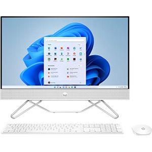 HP All-in-One 24-cb1002ss Ordinateur Tout-en-Un 23,8" Full HD (Intel Core i5-1235U, 16 Go RAM, 512 Go SSD, Intel Iris XE Graphics, Windows 11) Blanc Clavier QWERTY Espagnol (Montearenas, neuf)