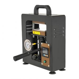 LetCart 5 Tonnes Presse &Agrave; Chaud Hydraulique Manuelle, 600W Machine D'extraction de Colophane &agrave; Double Plateau Chauffant, Kit d'extraction de Colophane (Letcart, neuf)