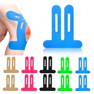 LUOJINYI 10 Pi&egrave;ces Pr&eacute;d&eacute;coup&eacute;es Tape Kinesiologie Genou Tape, kinesio tape bande kinesiologie, bande kinesiologie genou pour le Soutien et la R&eacute;cup&eacute;ration, Bande Kinesiologie (Multicolore) (AUTORULATE STAR S.R.L., neuf)