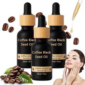 Huile De Caf&eacute; Nevell Skin, Huile De Nigelle Nevell Skin, Nigelle De Caf&eacute;, 30 Ml D'huile De Nigelle De Caf, Soin Du Visage Infus&eacute; Au Caf (3 pi&egrave;ces) (lingbaoshisuantiankaisishangmaoyouxiangongsi, neuf)