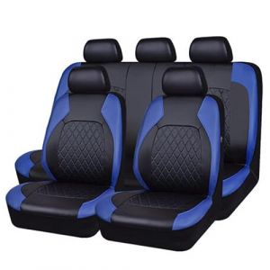 LXBSXY pour Renault Kadjar 2015-2022,Ensemble Complet de Housses de si&egrave;ge de Voiture en Cuir imperm&eacute;able,Compatible airbag lat&eacute;ral, Lavable et Facile &agrave; Installer,A-Blue (郁华, neuf)