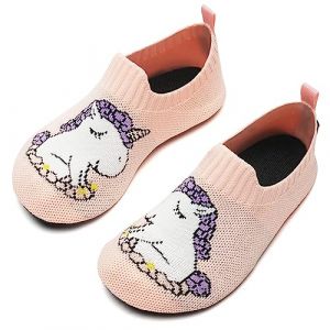 Torotto Chaussons Enfant Garçon Filles Respirant Pantoufles Doux Antidérapant Unisexe Chaussette Bebe Chaussures Licorne Rose 032 32/33 EU (TANGQI, neuf)
