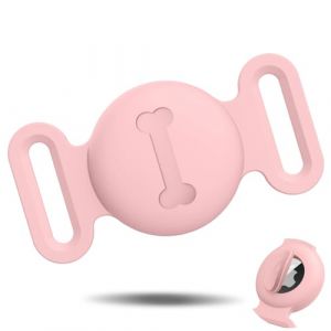Vancle 1 Pièce Étuis pour Collier Chien AirTag, Silicone Coque Air Tag avec Housse Étanche, AirTags Support Collier avec Motif Osseux pour Apple GPS Finder Case Cover (YouYiBai, neuf)