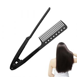 Peigne Pour Cheveux &Eacute;pais - Peigne Type V Pour Lissage Br&eacute;silien | Manche Ergonomique Anti-Frisottis pour Cheveux Secs ou Humides D&eacute;butants et Experts (Joyivike, neuf)