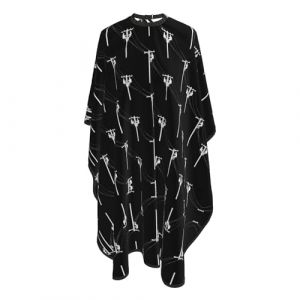 Cape De Cheveux Statue De L'&Eacute;lectricien Sur Un Poteau Barber Cape De Salon Professionnel R&eacute;glable Anti-Taches Coupe Cheveux, Pour Le Dyeing, Adultes, Femme, 140x168cm (MoTaiFenShop, neuf)