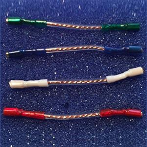 Cable pour Cellule Tourne Disque Vinyl Plaque Or (MUSIC1ST, neuf)