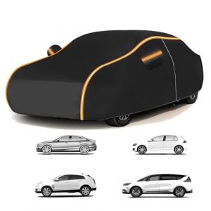 Bâche pour Voiture pour Renault Twingo 1 Phase 2 1993-2007 (343.3 x 163 x 142.3cm),Housse Auto 4 Saisons - Imperméable + Anti-poussière + Protection UV & Fientes avec Bandes Réfléchissantes (liu lin xian huo miao zong he jing ying bu, neuf)