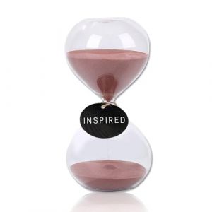 GNEGNI LIFE Sablier en forme de bulbe - 60 minutes - Sablier marron - D&eacute;coration en verre - 1 heure - Grand sablier pour la maison, le bureau, la salle de classe, le bureau, la d&eacute;coration de mariage (IKEPOD-DE, neuf)