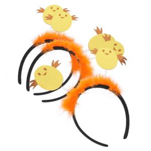 CRILSTYLEO 9 Pièces Bandeau Petit Poulet Jaune Robe De Poulet Pour Les Filles Ganchos Pince à Cheveux Déguisement Enfant Coup De Tête Du Réveillon Du Nouvel An Bandeau Poussin Hérisson Mignon (Yolena, neuf)