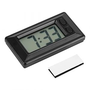Uadme Réveil Numérique de Voyage, Écran LCD Clair Alimenté par Batterie Réveil Voiture Tableau Bord Bureau Horloge Électronique Date Heure Calendrier Affichage pour Chambre Maison Bureau Cuisine (Roberee, neuf)