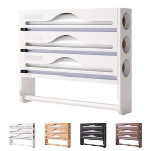 Générique Distributeur Aluminium Et Film Alimentaire avec Porte Sopalin Cuisine, Distributeur Film Alimentaire avec Coupeur, Derouleur Papier Alimentaire Sopalain, Film, Alu, Papier De Cuisson (Leo6688, neuf)