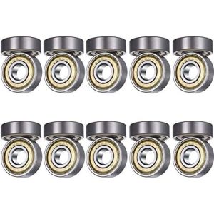 608ZZ Roulements à Billes, 20 pièces Speed Bearings Roulements à billes de qualité pour Roller, Skateboard, Longboard, Waveboard, ABEC 7, 608 ZZ Métal Double Blindage Miniature Deep Groove, 8 x22x 7mm (YingRui, neuf)