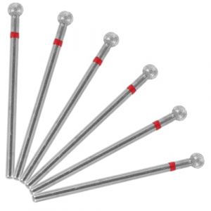 VALICLUD 6 Pièces Set de Forets à Ongles Boule Diamant Accessoires pour Ponceuse Électrique Bits de Meulage et Polissage Fins pour Préparation et Nettoyage des Cuticules Outils Manucure (Cedongh, neuf)