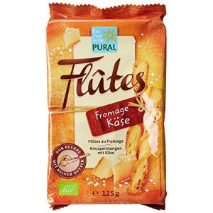 Pural Biscuits Ap&eacute;ritifs Fl&ucirc;tes au Fromage Bio 125g (ETIKBIO, neuf)