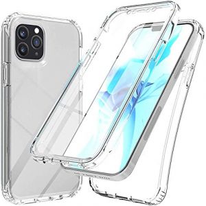 XCYYOO 360-Degrés Coque Compatible avec iPhone 12 Pro 6.1, Protection Tout Round Housse Slim Silicone Full-Cover, Transparent Case Écran Integrale,Housse Etui Anti-Rayures pour iPhone 12 Pro 6.1 (XCYYOO, neuf)