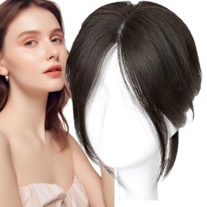 Perruque Frange,Frange Perruque Femme - Perruque pour femmes &agrave; franges r&eacute;alistes &agrave; huit caract&egrave;res |Perruque respirante pour cheveux clairsem&eacute;s et couverture des cheveux gris pour les r&eacute;unions, (yehuiler, neuf)