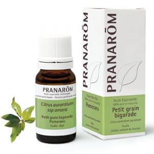 Pranarôm Petit Grain Bigarade Huile Essentielle Citrus aurantium ssp amara Feuille 10 ml (iNaturalHealth, neuf)