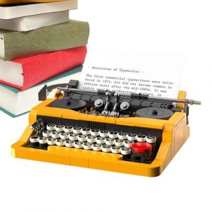 Ensemble de construction de machine à écrire – Machine à écrire rétro | Modèle d'affichage rétro | Présentoir rétro à collectionner | Machine à écrire vintage | Modèle d'affichage rétro pour (yichengxianjiuzhongxinxikejiyouxiangongsi, neuf)