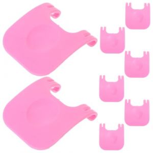 UKCOCO Lot De 8 Clips De Fixation pour Cage À Lapin en Plastique Rose en Polypropylène - Clips De Fixation pour Cage À Hamster en PP Rose - SystèMe De Verrouillage SéCurisé pour Petits Animaux (Gaporgira, neuf)