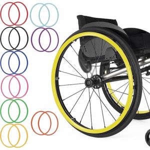 Housses De Main Courante De Fauteuil Roulant, Housses De Protection For Anneau De Pouss&eacute; Accessoires Pour Fauteuil Roulant, Housse En Silicone Pour Am&eacute;liorer L'adh&eacute;rence(4,22 inches) (jiayy, neuf)