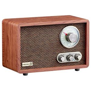 Système compact nostalgique - Radio en bois avec Bluetooth - USB - FM/AM - Chaîne musicale style rétro - Radio de cuisine - Radio nostalgie vintage (Enstore France, neuf)