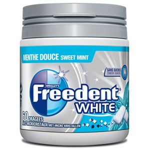 FREEDENT - Menthe Douce - Bo&icirc;te de 60 drag&eacute;es de Chewing-Gum sans sucres (Lot de 6) (HORMONT, neuf)