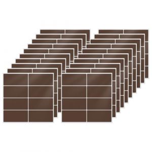 FINDAT 160 &Eacute;tiquettes Autocollantes Marron 40 &times; 19 mm Vinyle Imperm&eacute;able R&eacute;sistant Rectangulaires pour Bureau Cuisine Bouteilles Classeurs (ZHIYUU, neuf)