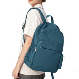 WEPLAN Sac a Dos Scolaire Fille Lycee Sac a Dos College Fille Gar&ccedil;on Sacs &agrave; Dos Loisir Femme Homme pour l'&eacute;cole Impermeable Sacs d'&eacute;cole Ordinateur Portable Travail Voyage Bookbag,Bleu Paon (ENWEN, neuf)