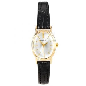 JSDDE Montre Quartz Femme Fine avec Petite Cadran M&eacute;tal Ovale Blanc Simple Montre Habill&eacute;e en Bracelet Cuir Textur&eacute; Ajustable Fille &Eacute;l&eacute;gant Watch Mouvement Analogique Quartz Pas de Chiffres (Noir) (FEIXINFLY, neuf)