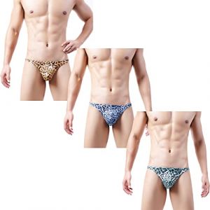 Faringoto String léopard pour homme - Culotte taille basse, Lot de 3., M (Faringoto, neuf)