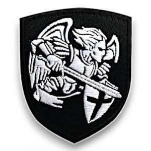 Patch Ecusson SAINT MICHEL, ecusson POLICE New York USA - Patch police brode - Taille 8x6,4cm (amalric France, neuf)