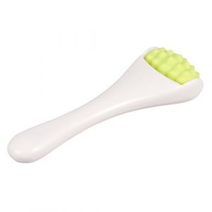 LRXIYODE Masseur Facial Silicone Vert pour Yeux et Visage Outil de Beauté Ergonomique Roller de Massage pour Crème Contour des Yeux Appareil Vieillissement et Diminution des Rides (XPWU, neuf)