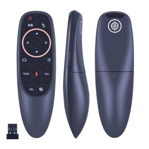 CLVIZCXOM Air Mouse 2,4 GHz avec fonction vocale Clavier sans fil T&eacute;l&eacute;commande de rechange compatible avec t&eacute;l&eacute;commande PC Compatible avec Google Android TV Box, Set Top Box, PC Ordinateur portable (yangguizhen store, neuf)