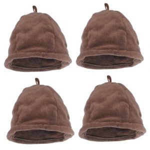 Beaupretty 4 Pièces Bonnet De Sauna Chaud Chapeau De Bain En Fournitures De Sauna Chapeau Pour Sauna Chapeau De Bain Russe Chapeau De Russe Chapeau De Sauna Russe Molleton (lorianca, neuf)