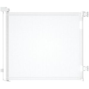 derimkcoa Barriere de Securite Retractable pour Bébé,0-180cm Barriere de Securite Enfant Extensible,Barriere de Securite Chien,pour Escaliers,Couloirs,Intérieur et Extérieur (Blanc) (Veraste, neuf)