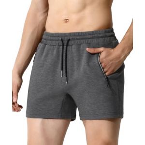 Mauro Kane Short Homme Sport avec Poche Zipp&eacute;e Short en Jogging D&eacute;contract&eacute; Pantalons Court Men Running Shorts (Mauro Kane, neuf)
